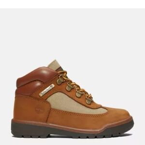 Authentic Timberland Med Brown Kids Unisex Toddler Leather Field Boot SZ 12 $75